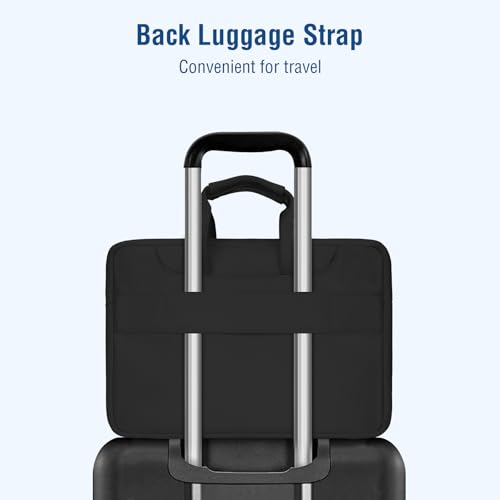 MOSISO 360 Protective Laptop Bag 14 inch, 14 inch Computer Bag | Compatible with HP Lenovo Dell ASUS Acer, HP Stream,Dell Latitude,IdeaPad, Laptop Carrying Case with Strap&Handle, Black - color: Black, size: 14 inch