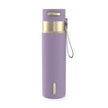 Contigo AutoSeal 24 oz Stainless Steel Vacuum-Insulated Water Bottle with Leakproof Push-Button Spout & Lock, Carry Strap, BPA-Free & Lead-Free, Dishwasher Safe - color: Purple Carrot Champagne, size: 24 Ounces