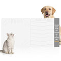 Double-Side 2 in 1 Stone Pet Food Mat & Cooling Mat (31"*16") | Instant dry water absorbing Diatomite Stone Dog Bowls Drying Mat & Heat dissipating Pet Cooling Mat. Bite-Proof & Non-slip. - color: WHITE, size: 31"*16"