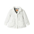 Mud Kingdom Little Girl Fleece Jacket Coat - color: White, size: 9 Months