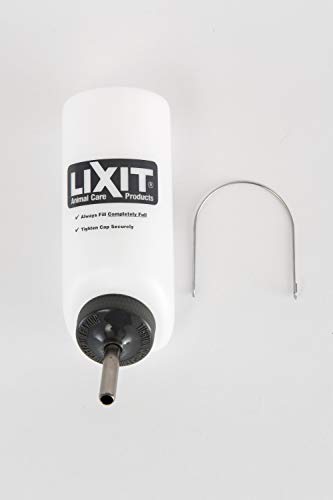 Lixit Pet Wide Mouth Water Bottle (16 oz), translucent, 8802 - color: Translucent, size: 16 Ounce