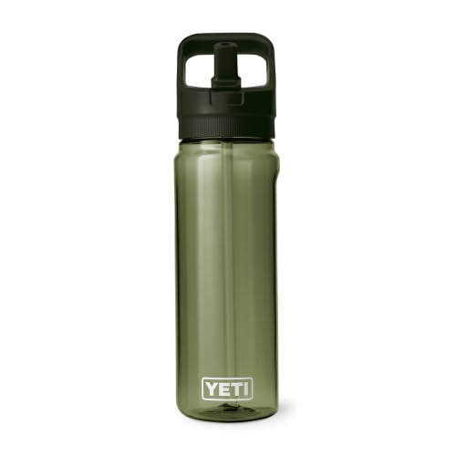 YETI Yonder 750 ml/25 oz Water Bottle with Yonder Straw Cap, Olive - color: Olive, size: 25 Ounces