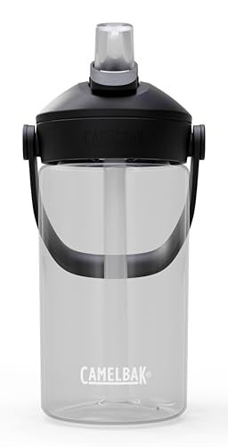CamelBak Thrive Flip Straw Kids Water Bottle with Bite Valve, Tritan Renew Design for School and Travel, 14oz, Clear - color: Clear