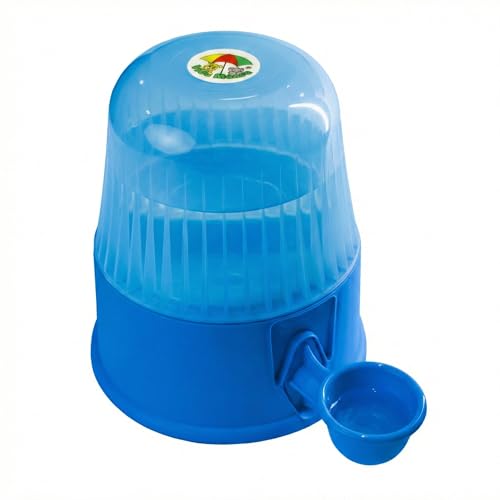 Pet Water Dispenser for Dogs and Cats, 67.6 oz – Gravity-Fed Water Bowl for Clean Drinking, Prevents Wet Fur, BPA-Free Polypropylene, Vida Mansa (Clear Light Blue) - color: Clear Light Blue