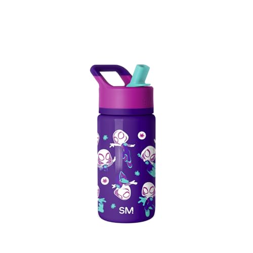 Simple Modern Marvel Spidey Kids Water Bottle & Toddler Cup | 14oz | Insulated Stainless Steel Spider Gwen Toddler Water Bottle, Kids Tumbler with Straw | Spill Proof for School, Girls, Boys - color: Marvel: Spider Gwen, size: 14 Ounces