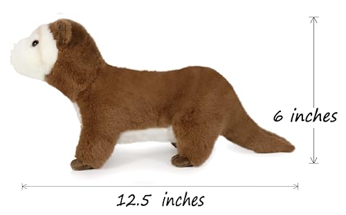 Ice King Bear Ferret Stuffed Animal Plush Toy 12 Inches (Brown) - color: Brown