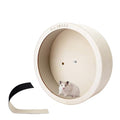 10inch Wall-Mount Silent Hamster Wheel，Removable Washable Track | Wooden Small Animal Exercise Wheel for Gerbil, Mouse, Syrian Hamster（8in） - size: 10in