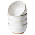 LE TAUCI Small Bowls 10 oz, Ice Cream Bowl, Ceramic Stoneware Bowl, Bowls Set for Dessert, Fruits, Side Dishes, Suit For Housewarming - 4.5 Inch, Set of 4, Arctic white - size: 4.5 inch