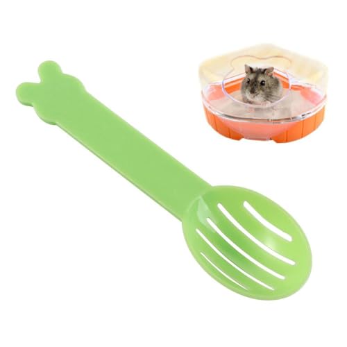 5 Pcs Hamster Sand Scoop Mini Hamster Litter Shovel Sifter Scooper Cage Cleaning Tool for Hedgehogs Hamster, Random Color