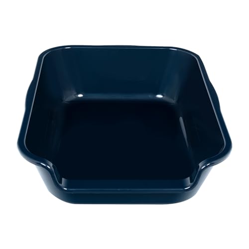 Extra Large Low Entry ABS Cat Litter Box, Dark Blue, 20" L x 15.5" W, 1 Pack - color: Dark Blue, size: Small (Pack of 1)