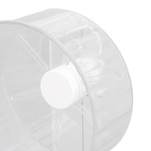 Hamster Exercise Wheel, Clear Acrylic Wheel with Stand for Small Animals (S) - size: S, style: small /