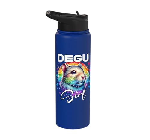 Degu Girl Degu Stainless Steel Insulated Water Bottle - color: Royal Blue