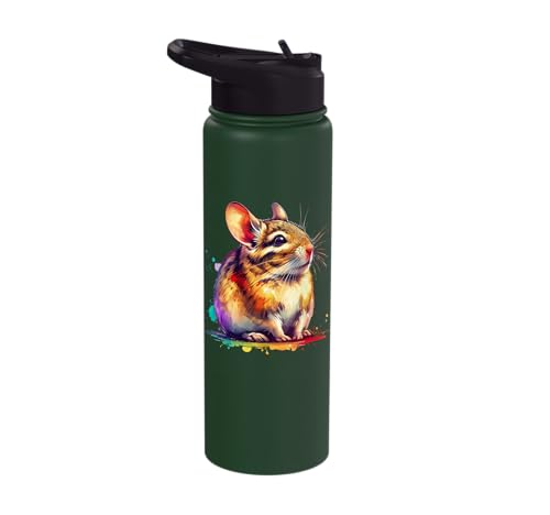 Degu Stainless Steel Insulated Water Bottle - color: Dark Green