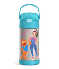 THERMOS FUNTAINER Water Bottle with Straw, 12oz, Ms. Rachel | Kids Stainless Steel Insulated Water Bottle, Keeps Drinks Cold Longer for School & Play, BPA-Free - color: Ms. Rachel, size: 12 Ounces