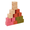 Fruit-Infused Balsa Wood Chew Toys, 16PCS Strawberry Orange and Pitaya Molar Blocks for Rabbits, Guinea Pigs and Chinchillas, 1.6 Inch Large Natural Small Animal Teeth Grinding Treats