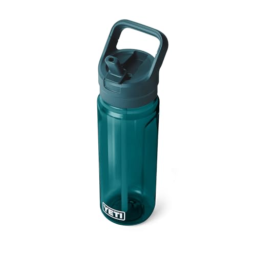 YETI Yonder 750 ml/25 oz Water Bottle with Yonder Straw Cap, Agave Teal - color: Agave Teal, size: 25 Ounces