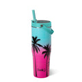 Swig Life 30oz Leakproof To-Go Tumbler with Handle, Island Sunset | Leakproof Lid - Triple Insulated Stainless Steel - Handle & Straw Included - Cup Holder Friendly - Dishwasher Safe - color: Island Sunset