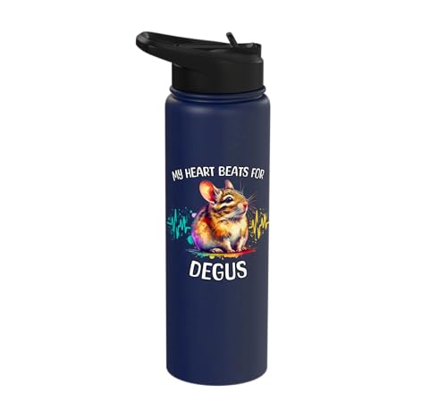 Degu ECG Degu Stainless Steel Insulated Water Bottle - color: Navy Blue