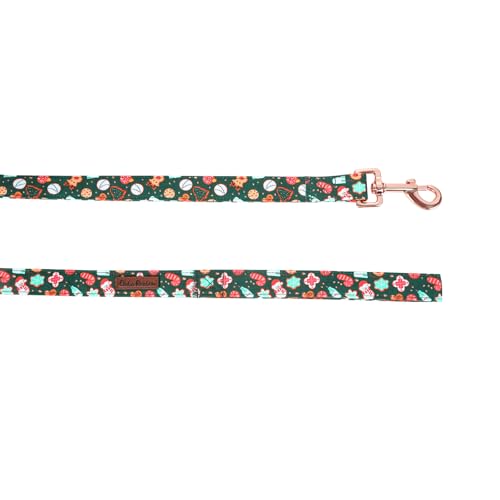 Dog Leash, Christmas Dogs Leashs Snowman Print Heavy Duty Adjustable Dog Leash for X-Small Boys and Girls Dogs - color: Gingerbread Man II, size: X-Small (Pack of 1)