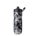 HydraPak Polar Sport Insulated Water Bottle (20oz, Contender Black) | High Flow, BPA Free, Tri-Layer Insulation, Leakproof, Dash Handle, Easy Squeeze, Self-Sealing Cap, for Sports - color: Contender Black, style: 20oz/600ml