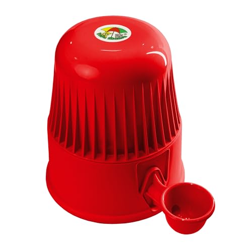 Pet Water Dispenser for Dogs and Cats, 67.6 oz – Gravity-Fed Water Bowl for Clean Drinking, Prevents Wet Fur, BPA-Free Polypropylene, Vida Mansa (Opaque Red) - color: Opaque Red