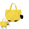 Cat Carrier Bag, Soft Pet Canvas Shoulder Carrying Pouch Hand Free Kitten Backpack with Holes for 5-11 lbs Small Dogs, Cats, and Pets Outdoor Travel, Yellow - color: Yellow
