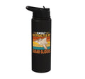 Easily Distracted By Sugar Gliders Cute Sugar Glider Costume Stainless Steel Insulated Water Bottle - color: Black
