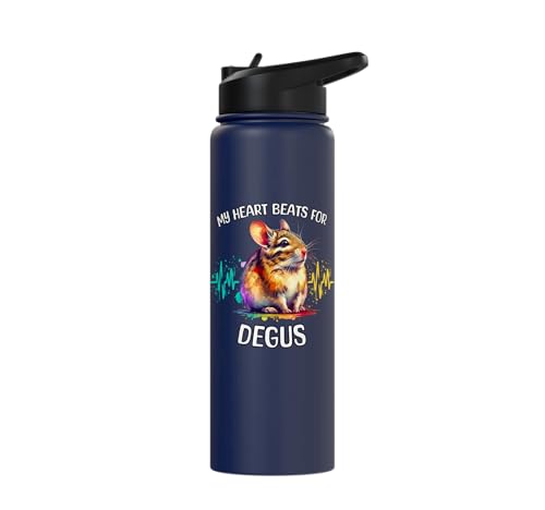 Degu ECG Degu Stainless Steel Insulated Water Bottle - color: Navy Blue