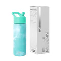 Simple Modern Insulated Water Bottle with Straw | 18oz | Tie Dye | Summit Stainless Steel Water Bottles, Metal Cup | Leak Proof for School, Gym, Travel, Sports | Ocean Tide - color: Pattern: Ocean Tide, style: 18oz