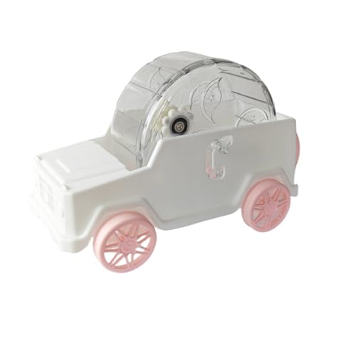 Hamster Running Wheel Car Shape Running Wheel Hamster Exercise Plastic Running Wheel (White,L) - color: White, size: L