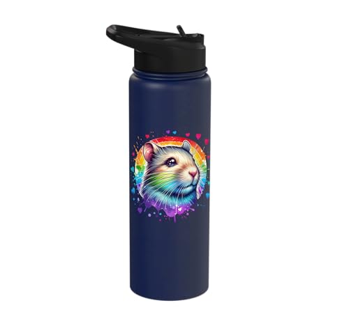 Degu Stainless Steel Insulated Water Bottle - color: Navy Blue