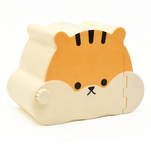 Magnetic Hamster Hideout with Clear Viewing Lid, Mount Hamster House for Syrian Hamsters, Dwarf Hamsters, Gerbils, Mice, Small Animal Hideaway Hut for Acrylic & Wire Cages,Tan Bear4319-1 - color: Tan Bear