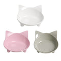 Cat & Dog Food Bowl – Non-Slip Wide Shallow Pet Dish for Whisker Fatigue Relief, Safe for Puppies & Rabbits(Safe Food-Grade) - color: 3Grey+White+Pink