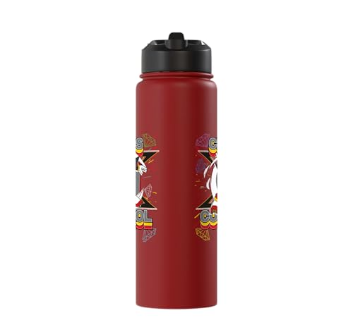 Sonic the Hedgehog - Shadow the Hedgehog "Chaos Control" Stainless Steel Insulated Water Bottle - color: Red
