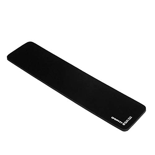 Slim Wrist Pad 17" x 4" x 0.25" Wrists Rest Pads for Standard Computer Keyboards - Ergonomic Keyboard Support Accessories & Carpal Tunnel Resting Hand Rests (Black Poly Nylon Surface) - size: 17" x 4" x 0.25"