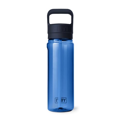 YETI Yonder 750 ml/25 oz Water Bottle with Yonder Straw Cap, Royal Blue - color: Royal Blue, size: 25 Ounces