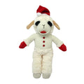 Multipet Lamb Chop Dog Plush Toy w/Santa Hat - Dog Toy for All Dogs - Extra Soft Plush - Stuffed Animal for Cuddling & Playing (10.5”, Cream) - size: 10.5", style: Santa Hat