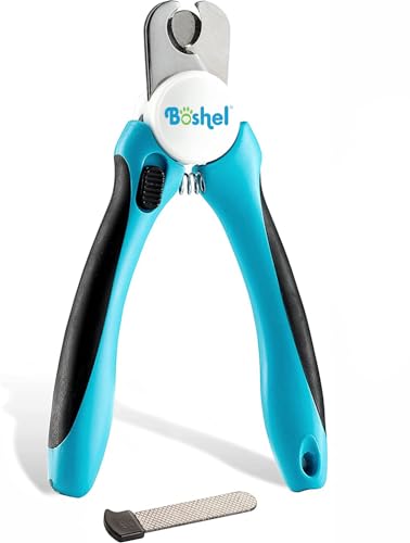 Dog and Cat Nail Clipper with Safety Guard, Razor-Sharp Toenail Cutter with Nail File, Ideal for Smaller Pets - size: Medium/Small