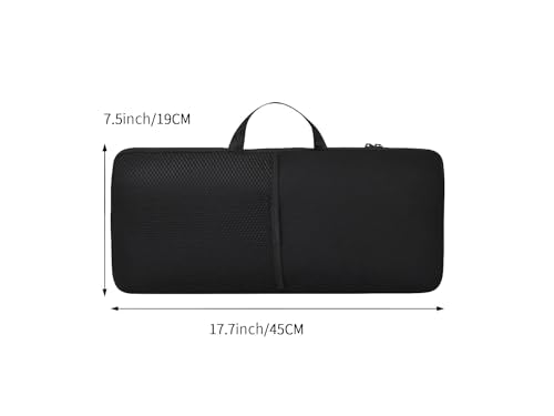 Keyboard Sleeve Travel Case for Logitech Mk345 Wireless Keyboard | Combo Rugged Neoprene Construction, Mouse Storage and Cable Storage Pouch, Fit For Logitech MK345 Keyboard Case