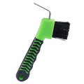 Litoexpe 1 Pcs Green Horse Hoof Pick with Brush | Soft Touch Rubber Handle, for Horse and Equestrian Grooming - color: Green