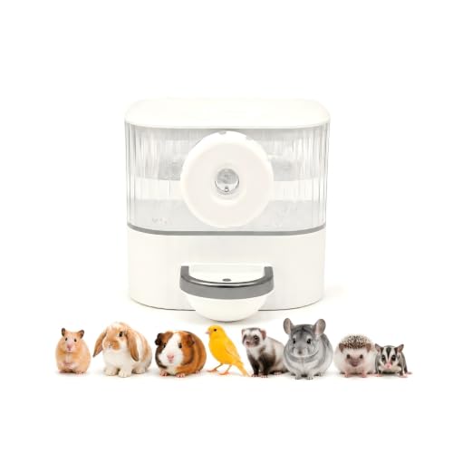 No Drip Hanging Automatic Rabbit Water Dispenser 650ml, Top Refill Pet Water Bowl Bottle BPA Free for Bunny, Guinea Pig, Ferret, Chinchilla,Squirrel,Hamster,Puppy Kitten, Other Small Animals