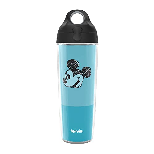 Tervis Disney Fundamentals Collection Made in USA Double Walled Insulated Tumbler Travel Cup Keeps Drinks Cold & Hot, 24oz Water Bottle, Mickey - color: Mickey, size: 24oz - 1pk