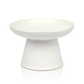 Extra Wide 6.1" Raised Cat Food Bowl, Shallow Ceramic Elevated Cat Feeder, Anti Vomiting, Stress Free, Whisker Fatigue, Pet Food or Water Bowl, White - color: White-Shallow