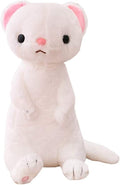 Ferrets Plush Pillow, Kawaii Stuffed Animal Doll Pillow 20 Inch (White) - color: White