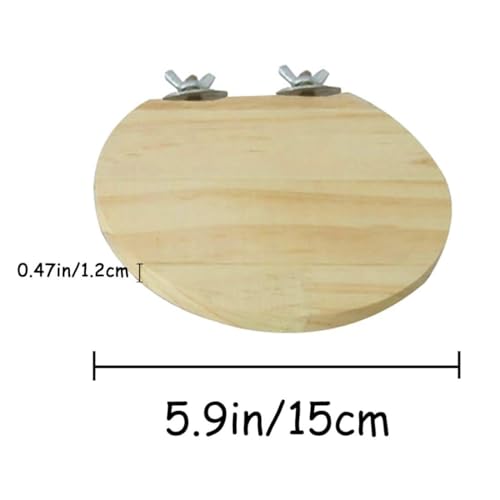Hamiledyi Wooden Hamster Cage Platform Set 4Pcs Bird Wood Platform Hamster Rat Gerbil Mice Cage Accessories Platform Wood Perch Stand Board Habitat for Syrian Dwarf Hamsters Small Animals