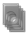 DINMO 4 Plastic Panels with Game Holes, Playpen Accessories, 11.8" x 15.7" | Grey Transparent, For DIY Cube Small Animal Playpen, Idea for Creating Exercise Fence or Exploration Maze - style: Grey Plastic Panel - 4 pcs