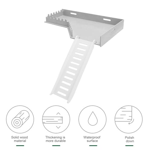 Asixxsix Hamster, Injection Plastic Climbing Ladder Toy for Squirrel Guinea Pig Gerbil, Multipurpose Hamster Ladder for Small Animals, Increase Activity Space (L Shape)