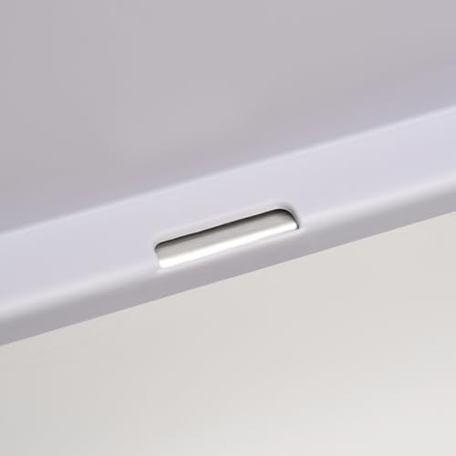 Plastic Lid for Large Stainless Steel Cat Litter Box, 23.6" x 15.7" x 4" | Durable, Rounded Edges and Corners, Light Grey - size: 23.6" x 15.7" x 4" (the lid only)