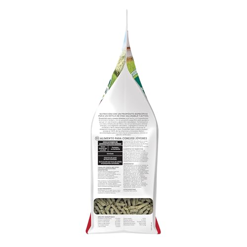 Oxbow Essentials Young Rabbit Food, High-Fiber Rabbit Pellets, USA, 5 lb | Bunny Food for Young Rabbits, Made with High Fiber Oxbow Hay, Vitamins & Minerals, Uniform, Prevents Selective Feeding - size: 5 Pound (Pack of 1)
