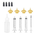 Mini Pet Feeding Bottle and Syringes with Nipples for Small Cat Dog Animals,Kittens, Puppies, Rabbits, Small Animals, Squirrel (Model 5) - size: model5
